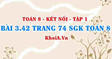 Bài 3.42 trang 74 SGK Toán 8 tập 1 Kết nối tri thức